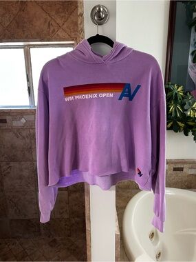 RARE Aviator Nation Golf Team x WM Phoenix Open Custom Cropped Logo Hoodie Small